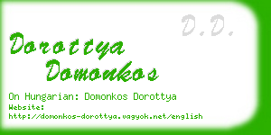 dorottya domonkos business card